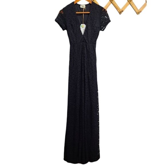 Show Me Your Mumu Eleanor Lace Black Bridesmaid/Formal Maxi Dress Size Small - Picture 4 of 7